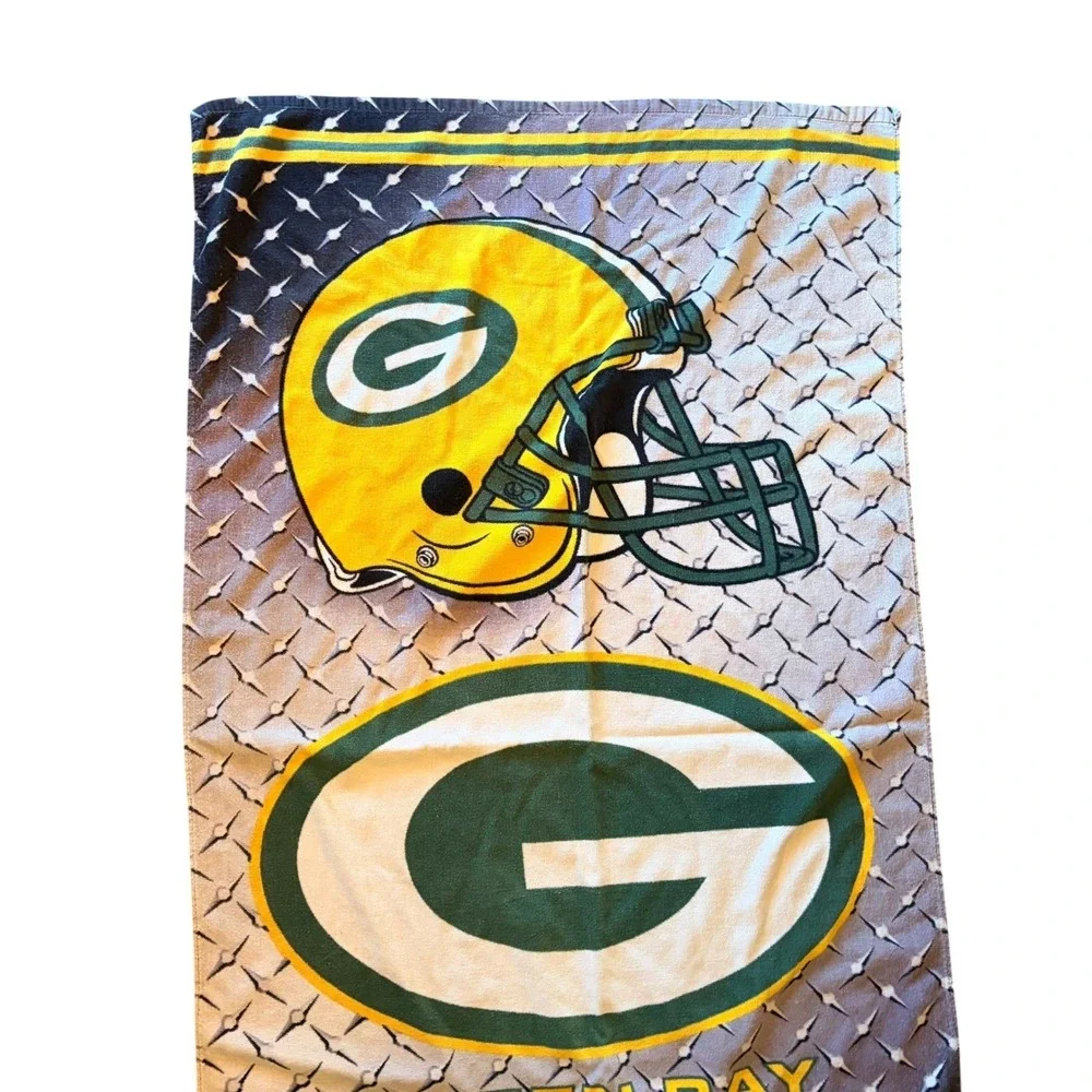 NFL Green Bay Packers 2014 Beach Towel Helmet Logo Diamond‎ Plate
